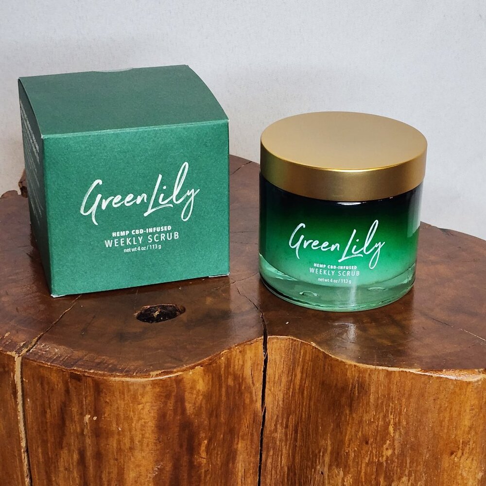 2 pack- Green Lily Hemp CBD-Infused Weekly Scrub